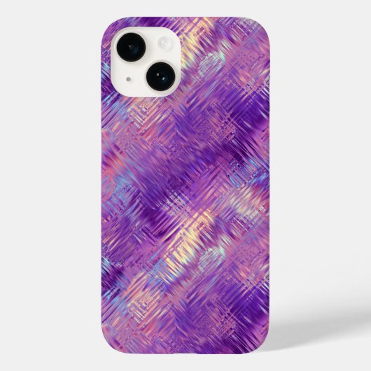 Amethyst Paarse Crystal Gel Textuur Case-Mate iPhone Case (Achterkant)