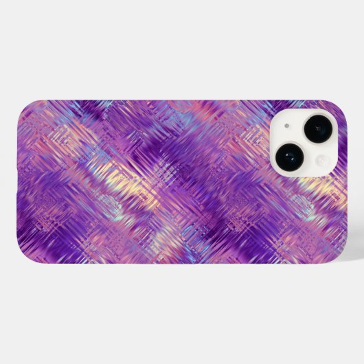 Amethyst Paarse Crystal Gel Textuur Case-Mate iPhone Case (Achterkant (horizontaal))