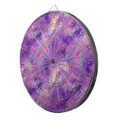 Amethyst Paarse Crystal Gel Textuur Dartbord (Voorkant Rechts)