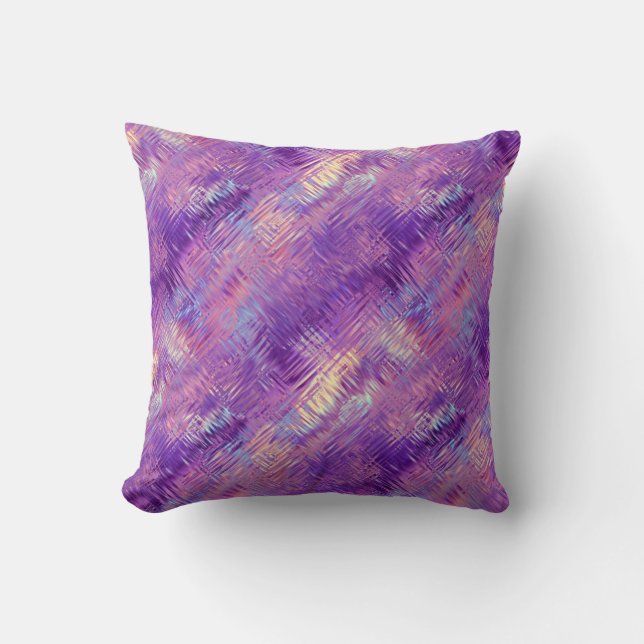 Amethyst Paarse Crystal Gel Textuur Kussen (Voorkant)