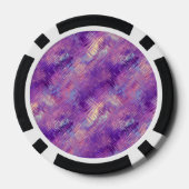 Amethyst Paarse Crystal Gel Textuur Poker Chips (Achterkant)