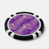 Amethyst Paarse Crystal Gel Textuur Poker Chips (Enkel)