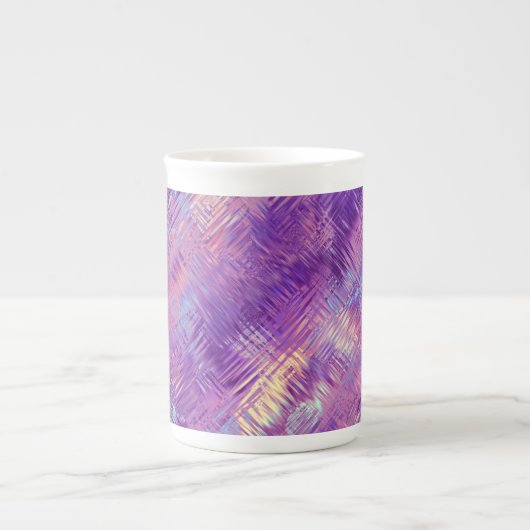 Amethyst Paarse Crystal Gel Textuur Porselein Kop (Voorkant)