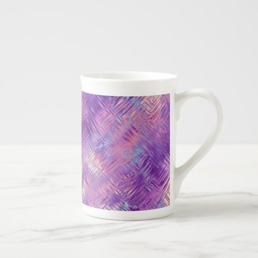 Amethyst Paarse Crystal Gel Textuur Porselein Kop (Rechts)