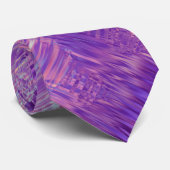 Amethyst Paarse Crystal Gel Textuur Stropdas (Opgerold)