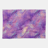 Amethyst Paarse Crystal Gel Textuur Theedoek (Horizontaal)