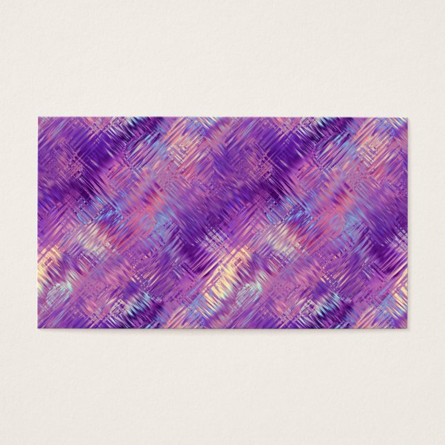 Amethyst Paarse Crystal Gel Textuur Visitekaartjes (Voorkant)