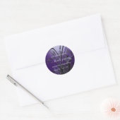 Amethyst Paarse Dragonflies Hartelijk dank Ronde Sticker (Envelop)