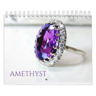 Amethyst Paarse Edelsteen Kristal Esthetische sier Kalender