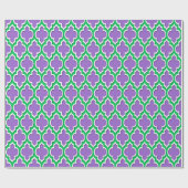 Amethyst Paarse Emerald Green Wht XL Moroccan #4DS Cadeaupapier (Vlak)