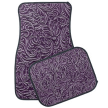 Amethyst Paarse Floral Tin Tile Blik Rustige 1