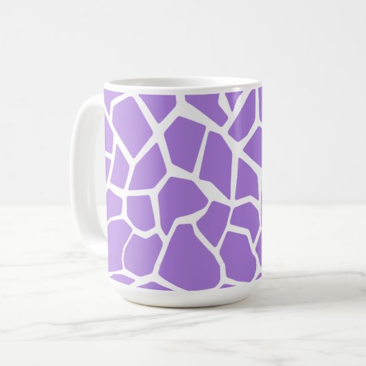 Amethyst Paarse Giraffe — Dierendruk Koffiemok (Voorkant links)