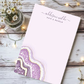 Amethyst Paarse Glitter Agate Geode Luxe Chic Post-it® Notes