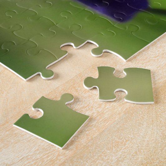 Amethyst Paarse Iriss Floral Garden Legpuzzel (Zijkant)