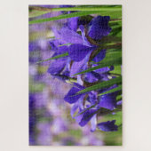 Amethyst Paarse Iriss Floral Garden Legpuzzel (Verticaal)