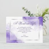 Amethyst Paarse Kaart Box aanvraag (Staand voorkant)