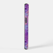 Amethyst Paarse Kristal Gel Textuur iPhone 15 Case (Rechterkant)