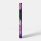 Amethyst Paarse Kristal Gel Textuur iPhone Hoesje (Linkerkant)