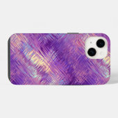 Amethyst Paarse Kristal Gel Textuur iPhone Hoesje (Achterkant horizontaal)