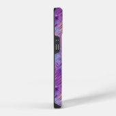 Amethyst Paarse Kristal Gel Textuur iPhone Hoesje (Rechterkant)