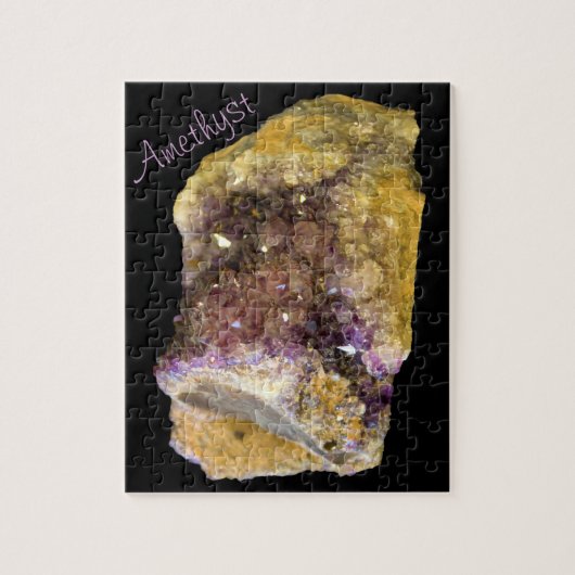 Amethyst Paarse Mineral Rock Natuur Fotografie Legpuzzel (Verticaal)