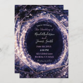 Amethyst Paarse moderne Abstracte glam Wedding Kaart (Voorkant / Achterkant)