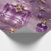 Amethyst Paarse Parfum Juweel Cadeaupapier (Hoek)