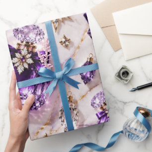 Amethyst Paarse Parfum Juwelen Cadeaupapier