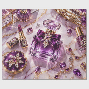 Amethyst Paarse Parfum Juwelen Cadeaupapier