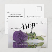Amethyst Paarse reflecterende Roos Chic Wedding RS