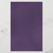 Amethyst Paarse Roos BUDGET Weddenschap Uitnodigin (Achterkant)