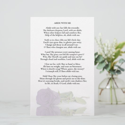 Amethyst Paarse Roos Wedding Program Insert - Half (Staand voorkant)