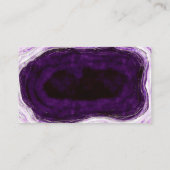Amethyst Paarse Silver Geode Shower Gift Registry Informatiekaartje (Achterkant)