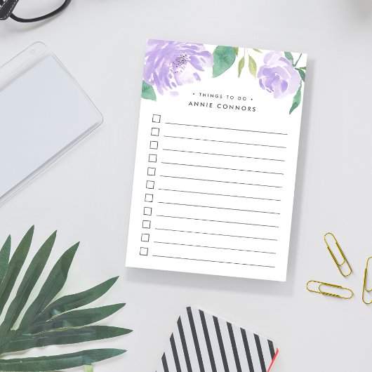 Amethyst Peony | Aangepast om lijst te doen Post-it® Notes