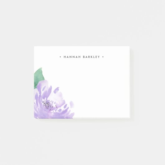 Amethyst Peony | Gepersonaliseerd Post-it® Notes (Voorkant)