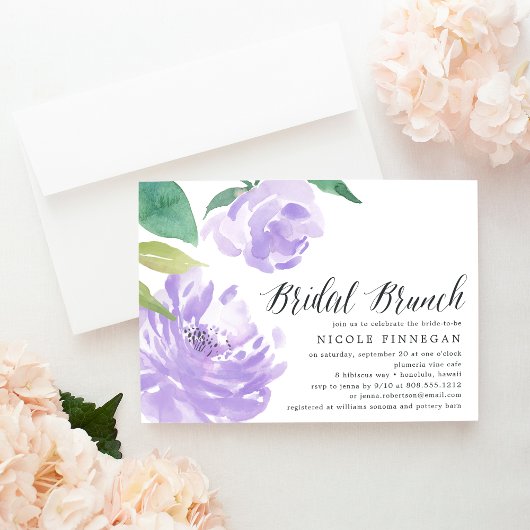 Amethyst Peony | Uitnodiging van Bridal Brunch