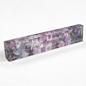 Amethyst-Personaliseerbare Naambordje