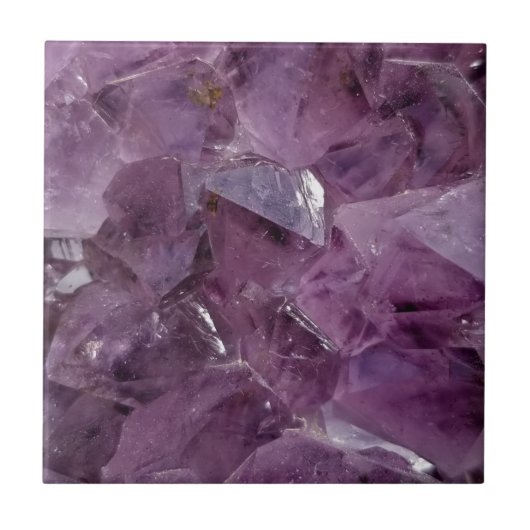 Amethyst Photo Ceramic Tile Tegeltje (Voorkant)