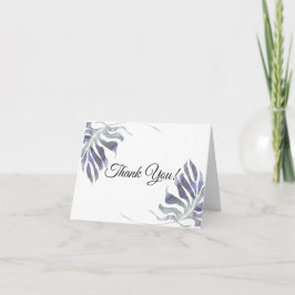 Amethyst Plum Waterverf lekt Bedankkaart