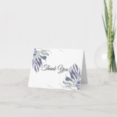 Amethyst Plum Waterverf lekt Bedankkaart (Voorkant)