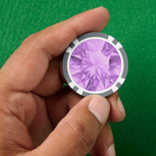 Amethyst Poker Chips (Hand)