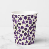 Amethyst Prisma Mozaïek Papieren Bekers (Achterkant)