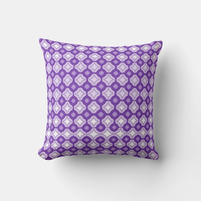 Amethyst Purple Throw Pillow Kussen (Voorkant)