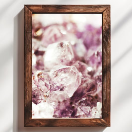 Amethyst Quartz Crystal Poster