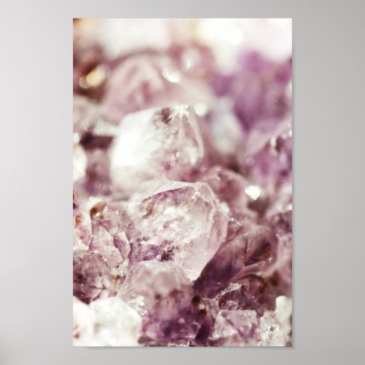 Amethyst Quartz Crystal Poster (Voorkant)