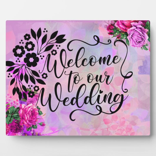 Amethyst Raspberry Wedding Fotoplaat (Voorkant)