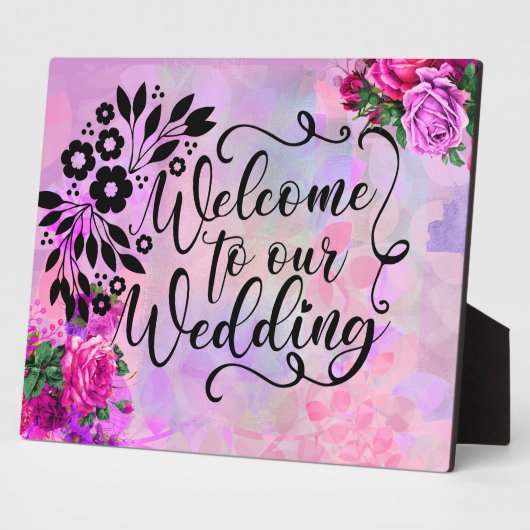 Amethyst Raspberry Wedding Fotoplaat (Zijkant)