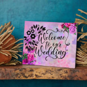 Amethyst Raspberry Wedding Fotoplaat (Zijkant)