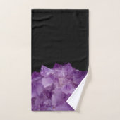 Amethyst Raw Stones Bad Handdoek (Handdoek)