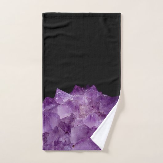 Amethyst Raw Stones Bad Handdoek (Handdoek)